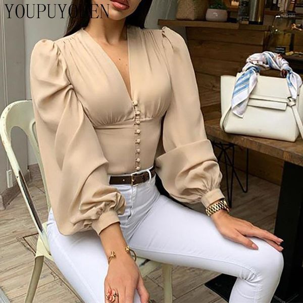 ladies blouse lantern sleeve 2020 summer v neck crop fashion elegant shirts women black blouses long sleeves clothing1, White
ladies blouse lantern sleeve 2020 summer v neck crop fashion elegant shirts women black blouses long sleeves clothing1, White