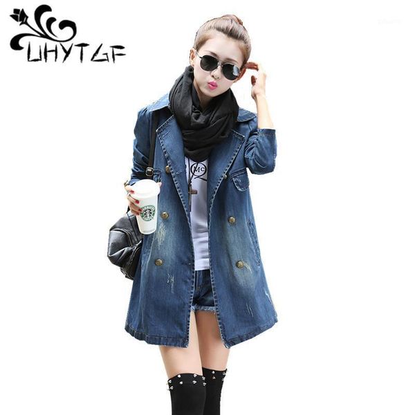uhytgf spring new women's clothes 2020 denim trench coat for women fashion plus size long jeans coats loose long-sleeved 1121, Tan;black
uhytgf spring new women's clothes 2020 denim trench coat for women fashion plus size long jeans coats loose long-sleeved 1121, Tan;black