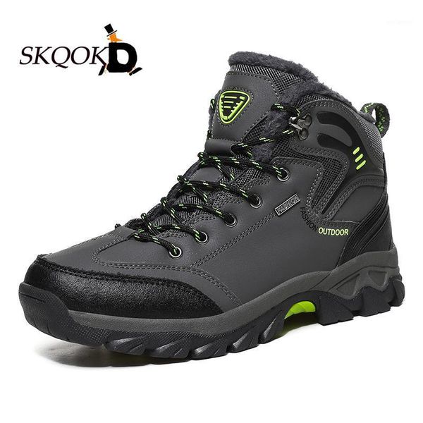 men's mid waterproof snow boots hiking boot non slip fur lined outdoor ankle leather boots men plus size 39-47 botas de hombre1, Black
men's mid waterproof snow boots hiking boot non slip fur lined outdoor ankle leather boots men plus size 39-47 botas de hombre1, Black
