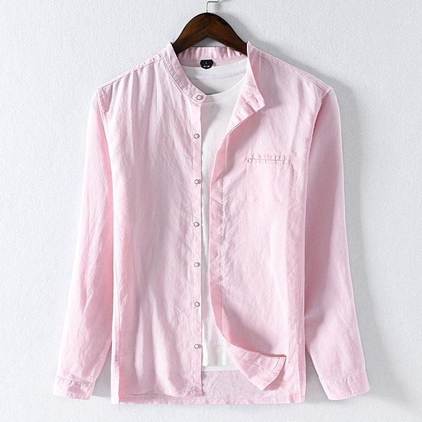 new arrival cotton with linen shirts men brand fashion shirt for men casual pink shirt mens solid comfortable shirts male camisa1, White;black
new arrival cotton with linen shirts men brand fashion shirt for men casual pink shirt mens solid comfortable shirts male camisa1, White;black