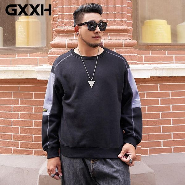 gxxh 2020 autumn new sweatshirt men oversized loose stitching hoodie black male sweatshirts large size 5xl 6xl 7xl men clothes
gxxh 2020 autumn new sweatshirt men oversized loose stitching hoodie black male sweatshirts large size 5xl 6xl 7xl men clothes