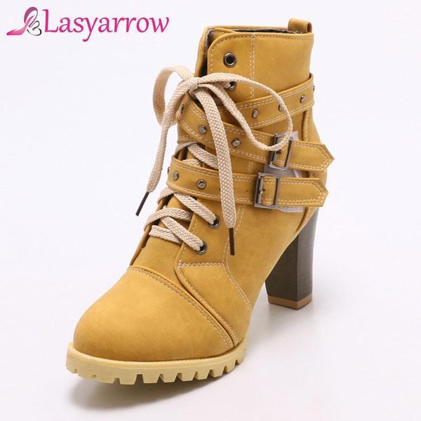 boots lasyarrow high heels rivets ankle female fashion lace up platform autumn women casual buckle bota mujer1, Black
boots lasyarrow high heels rivets ankle female fashion lace up platform autumn women casual buckle bota mujer1, Black
