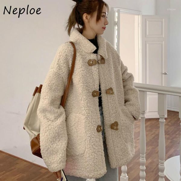 women's jackets neploe autumn winter faux lambswool women jacket 2021 korean style loose vintage fashion casual warm plush coat1, Black;brown
women's jackets neploe autumn winter faux lambswool women jacket 2021 korean style loose vintage fashion casual warm plush coat1, Black;brown