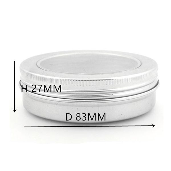 100ml aluminum balm tins pot,comestic containers with clear view window lid,screw thread lid,lip balm gloss candle wmtdgl
100ml aluminum balm tins pot,comestic containers with clear view window lid,screw thread lid,lip balm gloss candle wmtdgl