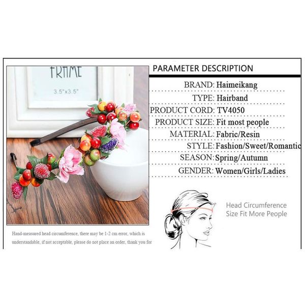 haimeikang sweet bezel glass beads flowers wreath fruit headband women party bridal hair accessories floral girls jlloxw
haimeikang sweet bezel glass beads flowers wreath fruit headband women party bridal hair accessories floral girls jlloxw