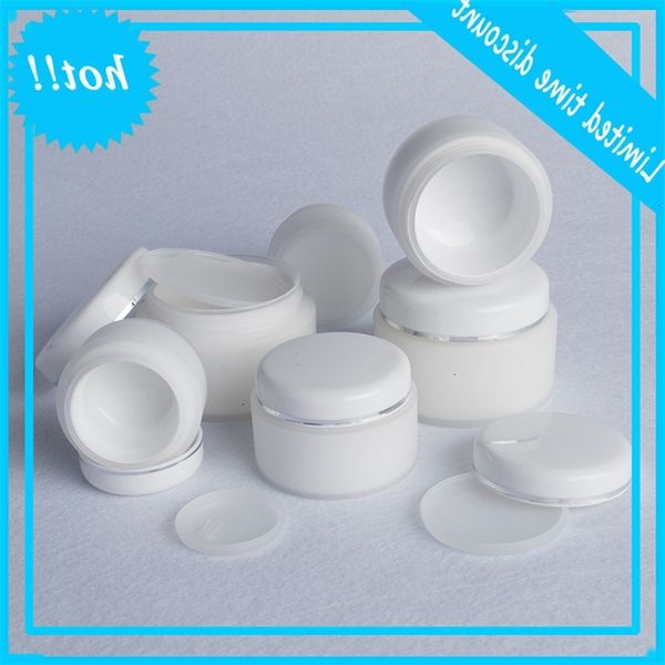 white pp hand face cream jar 15g 30g 50g cosmetic sample plastic container with inner liner cover
white pp hand face cream jar 15g 30g 50g cosmetic sample plastic container with inner liner cover