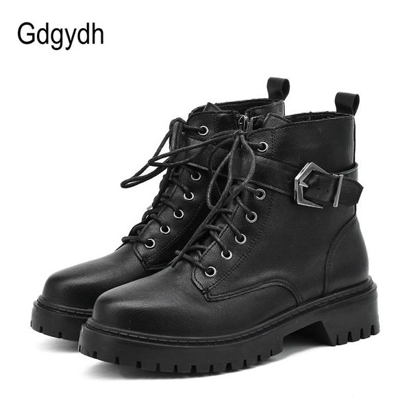 gdgydh 2020 spring autumn women motorcycle boots chunky heel punk female short boots lace-up ankle strap buckles women shoes, Black
gdgydh 2020 spring autumn women motorcycle boots chunky heel punk female short boots lace-up ankle strap buckles women shoes, Black