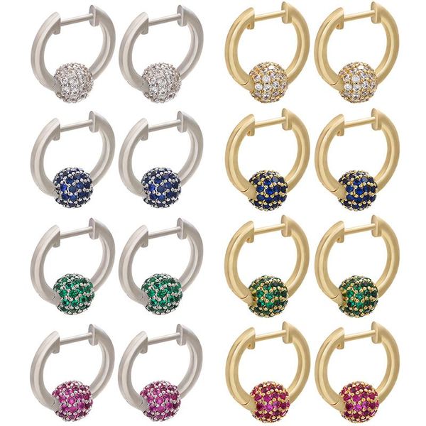 zhukou 17x19mm one pair small hoop earring for women/girls brass cubic zirconia multi-color earrings with beads model: ve169, Golden;silver
zhukou 17x19mm one pair small hoop earring for women/girls brass cubic zirconia multi-color earrings with beads model: ve169, Golden;silver
