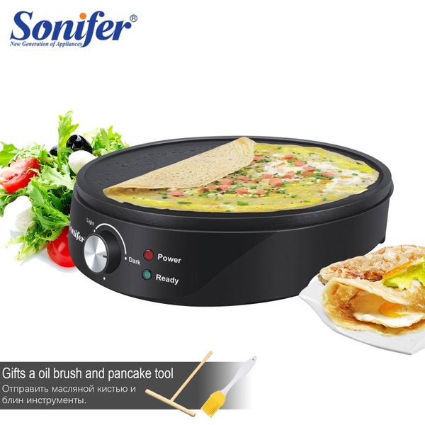 electric baking pans 1200w pancake & crepe maker household kitchen cooking tools non stick plate pan variable temperatures 220v sonifer