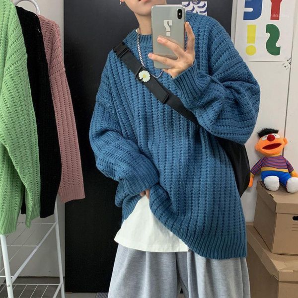 autumn warm solid men's sweaters korean men oversized knitted pullovers harajuku casual sweater man clothes1, White;black
autumn warm solid men's sweaters korean men oversized knitted pullovers harajuku casual sweater man clothes1, White;black