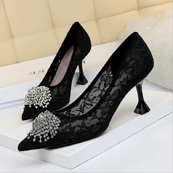 dress shoes european america style slim party square heels shallow pointed toe crystal mesh flowers women pumps 202108071, Black
dress shoes european america style slim party square heels shallow pointed toe crystal mesh flowers women pumps 202108071, Black