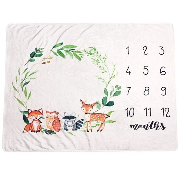 baby monthly milestone blanket nursery decor soft flannel newborn p prop baby swadding wrap play mat y201009
baby monthly milestone blanket nursery decor soft flannel newborn p prop baby swadding wrap play mat y201009
