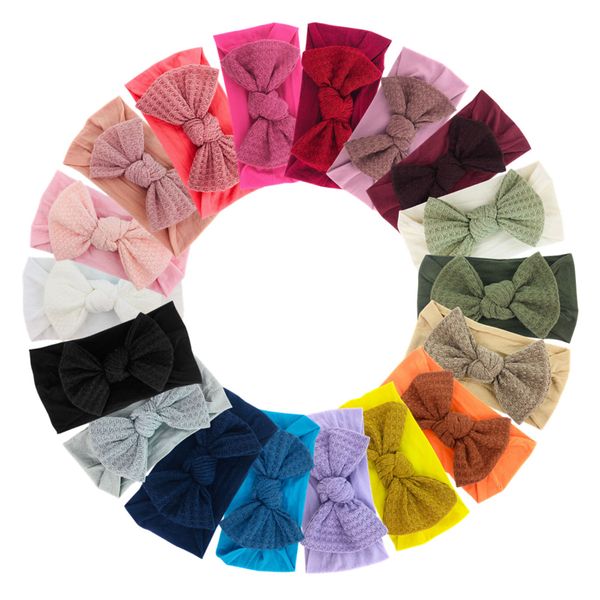 solid waffle knit headband bow headbands kids girls soft nylon turban head wraps children hair accessories, Slivery;white
solid waffle knit headband bow headbands kids girls soft nylon turban head wraps children hair accessories, Slivery;white