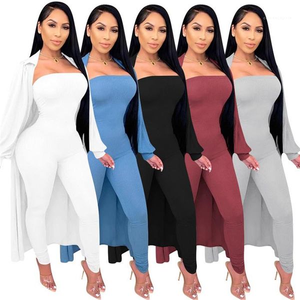 rompers and long sleeve cardigant coats solid color autumn women two piece outfit fashion womens two piece jumpsuit sets slim strapless, White
rompers and long sleeve cardigant coats solid color autumn women two piece outfit fashion womens two piece jumpsuit sets slim strapless, White