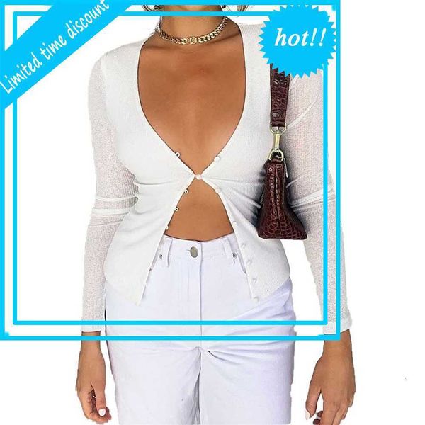 white black button t-shirt dribbles long mouw stretch irregular casual women herfst 2021 streetwear
white black button t-shirt dribbles long mouw stretch irregular casual women herfst 2021 streetwear