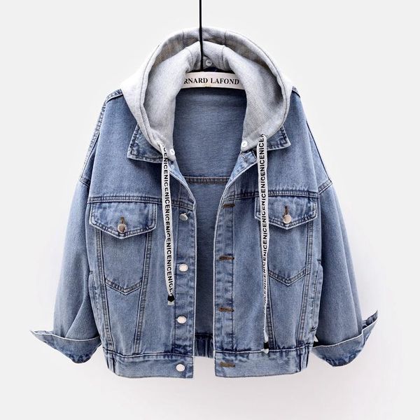 fashion spring autumn women denim jacket loose bat sleeve bf hooded coat single-breasted ladies jeans jacket casual clothing1, Black;brown
fashion spring autumn women denim jacket loose bat sleeve bf hooded coat single-breasted ladies jeans jacket casual clothing1, Black;brown