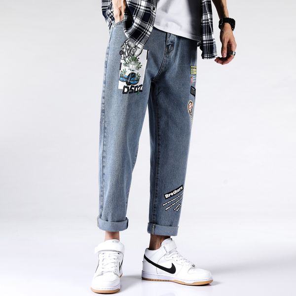 straight loose jeans men's autumn and winter new korean version of the casual wide leg gang handsome, Blue
straight loose jeans men's autumn and winter new korean version of the casual wide leg gang handsome, Blue