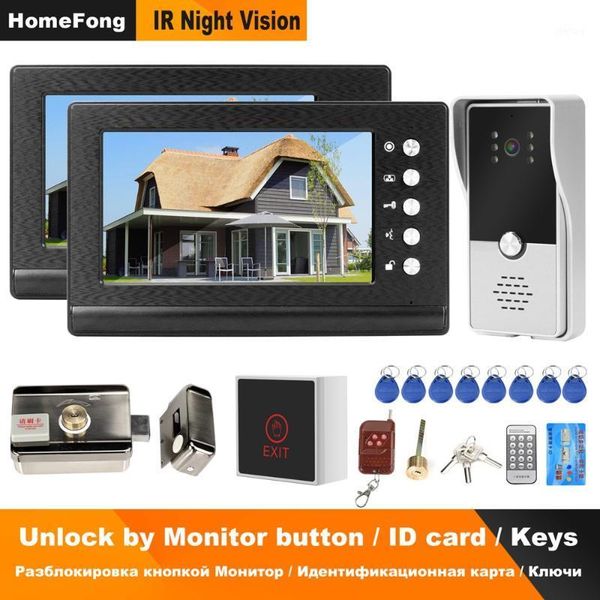 homefong wired video intercom 2 monitors video door phone support 2 electric locks for apartment home lock access control system1
homefong wired video intercom 2 monitors video door phone support 2 electric locks for apartment home lock access control system1