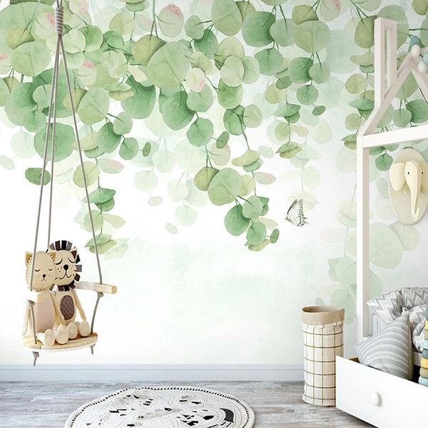 custom 3d mural wallpaper hand painted watercolor green leaf wall painting living room bedroom home decoration papel de parede1
custom 3d mural wallpaper hand painted watercolor green leaf wall painting living room bedroom home decoration papel de parede1