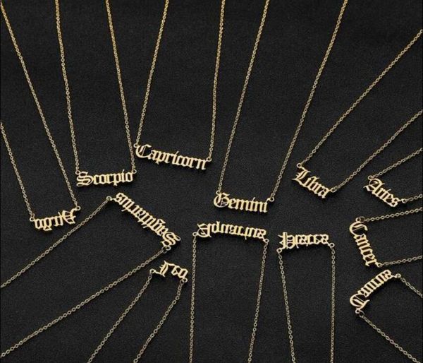 personalized letter zodiac constellation necklaces custom stainless steel old english necklace birthday jewelry gifts fr 
personalized letter zodiac constellation necklaces custom stainless steel old english necklace birthday jewelry gifts fr