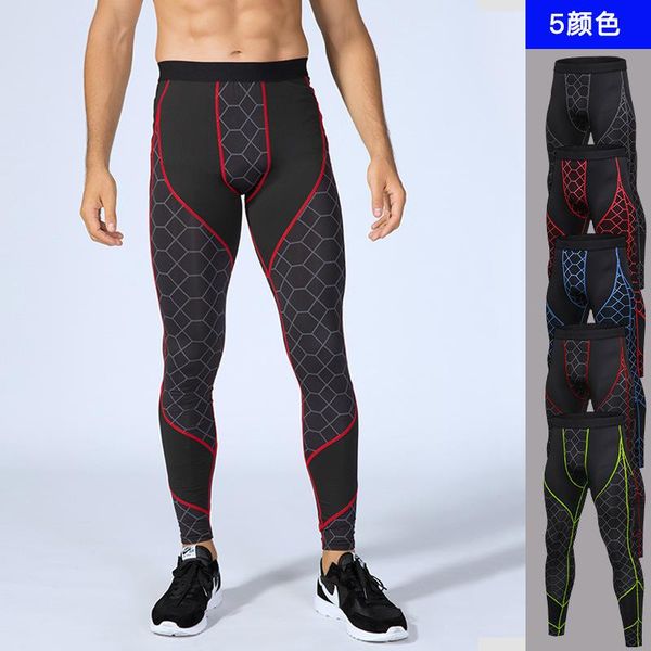 5 colors men running fitness pants gym printing leggings sport clothing jogging training workout quick dry compression clothes, Black;blue
5 colors men running fitness pants gym printing leggings sport clothing jogging training workout quick dry compression clothes, Black;blue