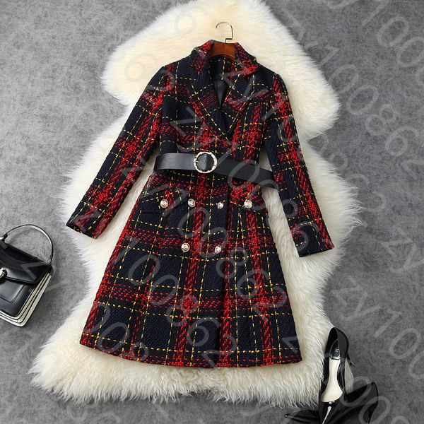 2020 fall winter sleeve notched-lapel red plaid tweed belted pockets double-breasted wool & blends coat long outwear coats ln13t1157, Black
2020 fall winter sleeve notched-lapel red plaid tweed belted pockets double-breasted wool & blends coat long outwear coats ln13t1157, Black