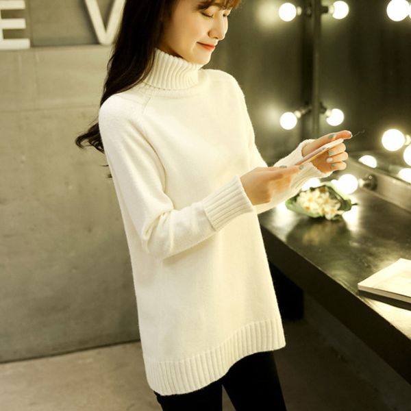 turtlenecks women's warm autumn loosely fashionable ladies thicken pullovers long sleeves chompas new mujer 70f1, White;black
turtlenecks women's warm autumn loosely fashionable ladies thicken pullovers long sleeves chompas new mujer 70f1, White;black