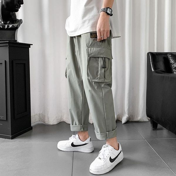 men's pants 2021 solid color men cargo hip hop streetwear man joggers elastic waist male casual trousers m-xxxl, Black
men's pants 2021 solid color men cargo hip hop streetwear man joggers elastic waist male casual trousers m-xxxl, Black