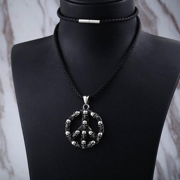 punk rock hip hop из нержавеющей стали знак мира байкер черепа ожерелье choker для мужчин женщин ювелирные изделия jllabx bde_jewelry, Bronze;silver 
punk rock hip hop из нержавеющей стали знак мира байкер черепа ожерелье choker для мужчин женщин ювелирные изделия jllabx bde_jewelry, Bronze;silver