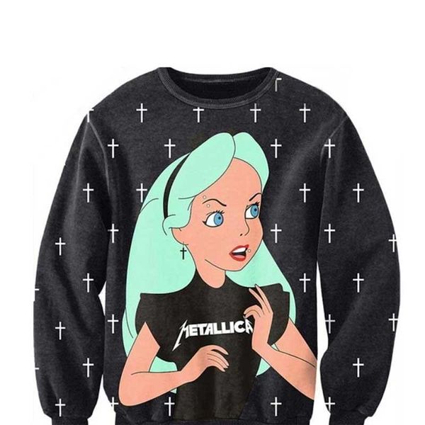 men women 3d cartoon punk girl alice with cross sweatshirts sweats alice in wonderland drop shipping, Black
men women 3d cartoon punk girl alice with cross sweatshirts sweats alice in wonderland drop shipping, Black
