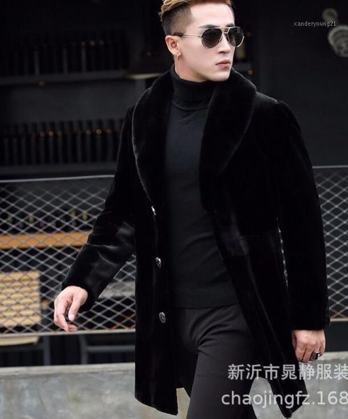 men's fur & faux autumn leather jacket mens winter thicken warm mid-length coat men loose jackets fashion b2001, Black
men's fur & faux autumn leather jacket mens winter thicken warm mid-length coat men loose jackets fashion b2001, Black