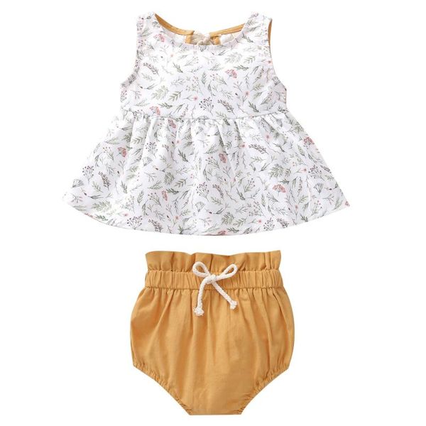newborn infant baby sets sleeveless sets girls cute cartoon print floral print cotton soft + lacing solid short pants, White
newborn infant baby sets sleeveless sets girls cute cartoon print floral print cotton soft + lacing solid short pants, White