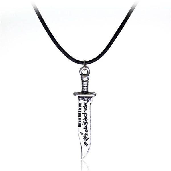 new fashion creative retro knife dagger pendant men's necklace leather rope clavicle chain hip-hop locomotive accessories gift, Silver
new fashion creative retro knife dagger pendant men's necklace leather rope clavicle chain hip-hop locomotive accessories gift, Silver