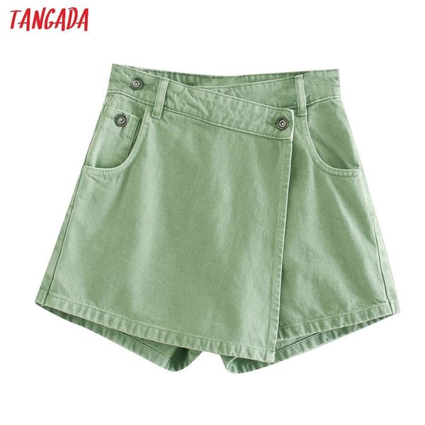 tangada women elegant green denim skirt shorts pockets female retro 2020 summer casual shorts pantalones 3l53 t200701, White;black
tangada women elegant green denim skirt shorts pockets female retro 2020 summer casual shorts pantalones 3l53 t200701, White;black