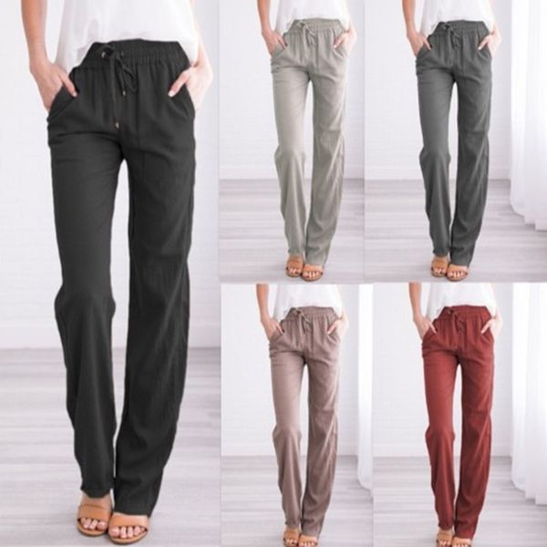 vintage causal loose cotton linen pants women straight elastic waist long trousers pantalon femme pantalones mujer y200418, Black;white
vintage causal loose cotton linen pants women straight elastic waist long trousers pantalon femme pantalones mujer y200418, Black;white