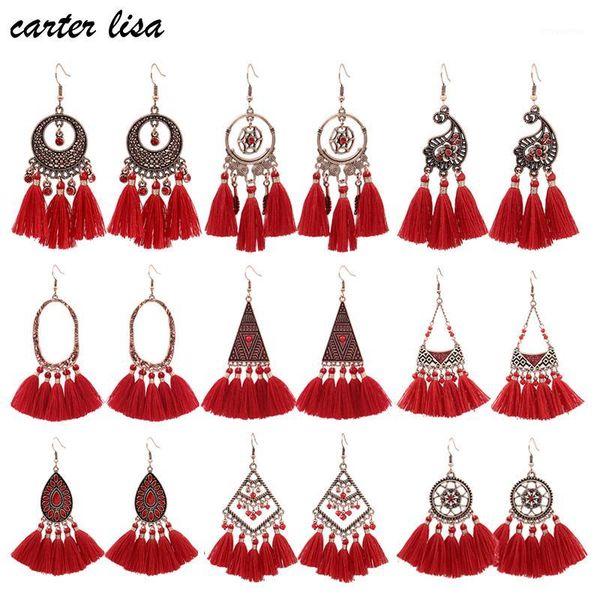 lisa drop earrings for women red tassel earrings fashion bohemian metal dangle 2020 brincos female vintage1, Silver
lisa drop earrings for women red tassel earrings fashion bohemian metal dangle 2020 brincos female vintage1, Silver