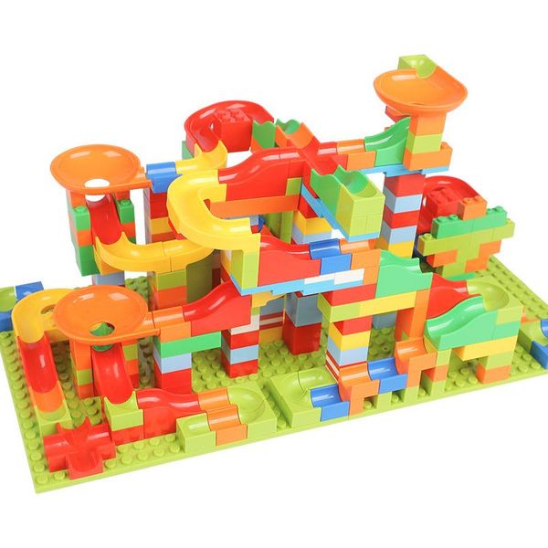 165pcs/330pcs crazy balls building blocks marble race run maze balls track building blocks plastic funnel slide toy blocks toys for children
165pcs/330pcs crazy balls building blocks marble race run maze balls track building blocks plastic funnel slide toy blocks toys for children