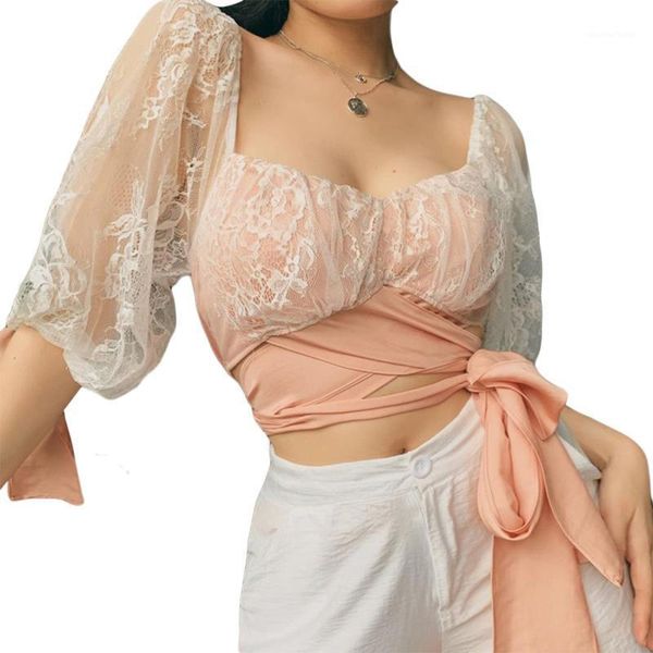 sweet girl lace patchwork bandage tees crop female street romance soft blouse t shirt harajuku party club elegant, White
sweet girl lace patchwork bandage tees crop female street romance soft blouse t shirt harajuku party club elegant, White