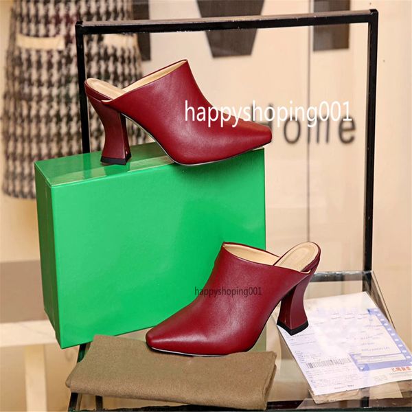 the classic woman sandals lady summer sandals leather high heeled shoes woman shoes coarse heel half slippers, Black
the classic woman sandals lady summer sandals leather high heeled shoes woman shoes coarse heel half slippers, Black