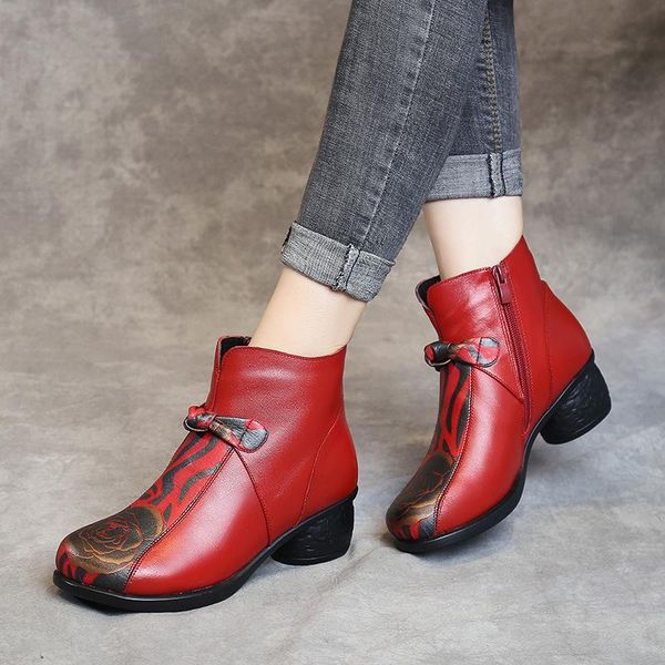 autumn winter 2020 retro genuine leather women ankle boots soft bottom thick heel round toe 35-41 female platform, Black
autumn winter 2020 retro genuine leather women ankle boots soft bottom thick heel round toe 35-41 female platform, Black