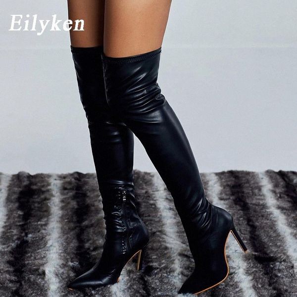 eilyken 2021 winter over the knee women boots stretch high heel slip on shoes pointed toe woman long boots size 35-43 #ga31, Black
eilyken 2021 winter over the knee women boots stretch high heel slip on shoes pointed toe woman long boots size 35-43 #ga31, Black