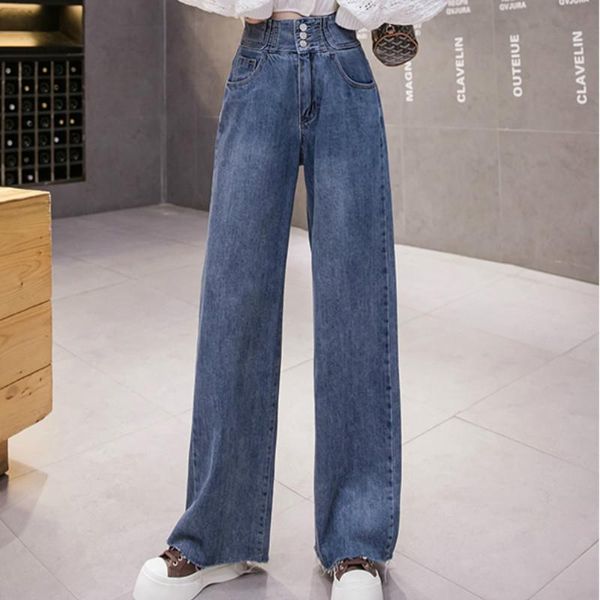 women's jeans autumn hem plus size high waist buttons wide leg straight loose long denim for women s l xl xxl xxxl 4xl 5xl, Blue
women's jeans autumn hem plus size high waist buttons wide leg straight loose long denim for women s l xl xxl xxxl 4xl 5xl, Blue