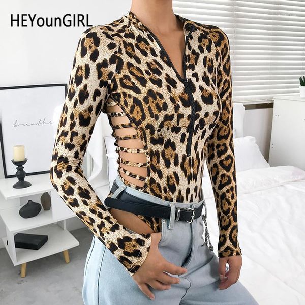 heyoungirl cheetah animal print body women cut out long sleeve leopard bodysuit zipper bodycon jumpsuits ladies autumn1, Black;white
heyoungirl cheetah animal print body women cut out long sleeve leopard bodysuit zipper bodycon jumpsuits ladies autumn1, Black;white