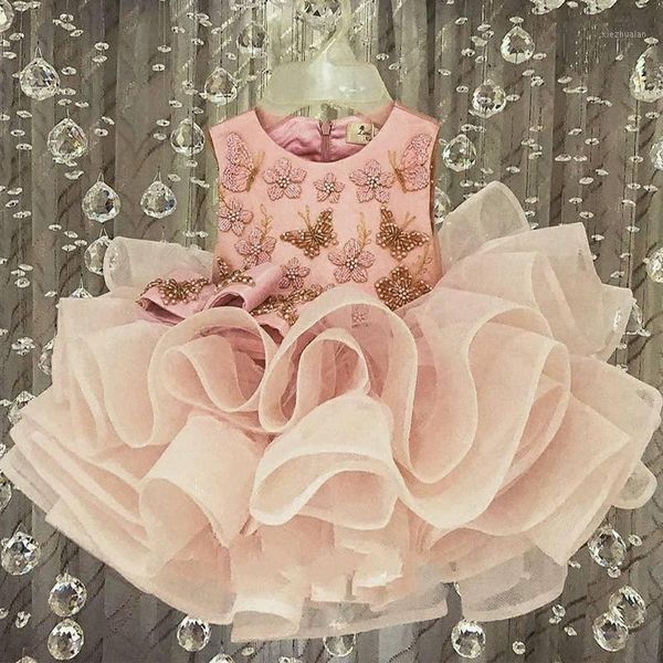 girl's dresses ruffles tier skirt little girls for wedding o neck butterfly beading infant communion dress 20211, Red;yellow 
girl's dresses ruffles tier skirt little girls for wedding o neck butterfly beading infant communion dress 20211, Red;yellow