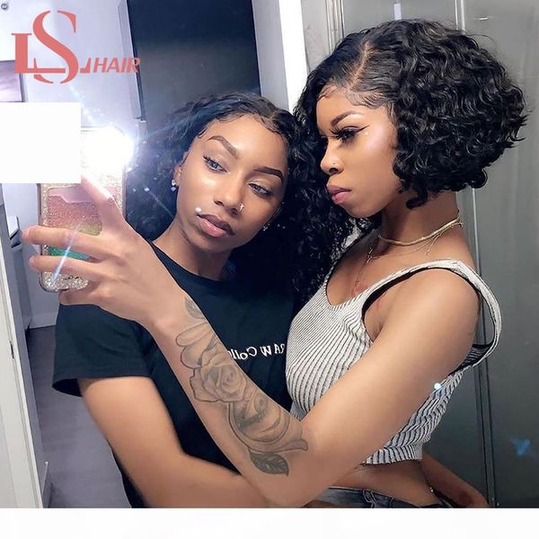 ls water wave human hair wigs 150% brazilian remy short bob lace closure wig for women frontal remy hair lace wig deep wave, Black
ls water wave human hair wigs 150% brazilian remy short bob lace closure wig for women frontal remy hair lace wig deep wave, Black