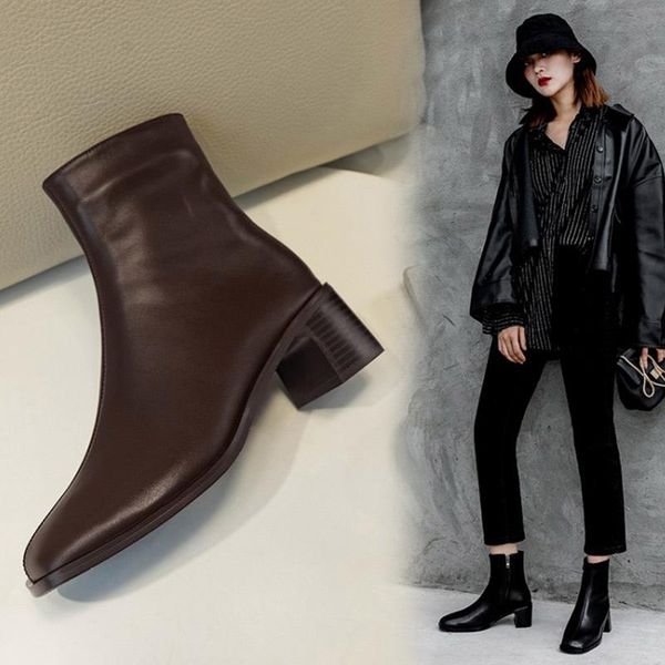 zorssar women western boots women's short boots fashion leather ankle with side zipper design winter women, Black
zorssar women western boots women's short boots fashion leather ankle with side zipper design winter women, Black