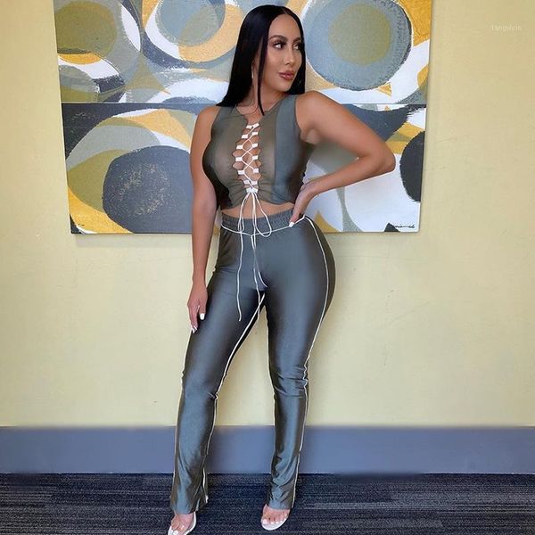 hollow out lace up bandage club two piece set women 2021 skinny open front leggings fashion streetwear matching suits1, Gray
hollow out lace up bandage club two piece set women 2021 skinny open front leggings fashion streetwear matching suits1, Gray