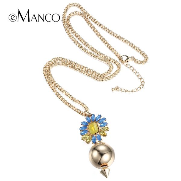 emanco colorful crystal jewelry geometric jewelry pendant gold-color women link chain necklace new long gold necklace y200323, Silver
emanco colorful crystal jewelry geometric jewelry pendant gold-color women link chain necklace new long gold necklace y200323, Silver