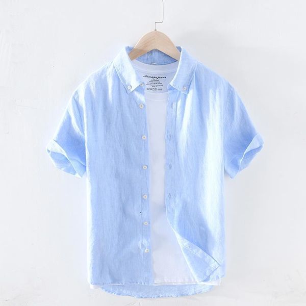 2020 spring summer new pure linen cotton shirts men cool breathable classic basic blue shirt male y2627, White;black
2020 spring summer new pure linen cotton shirts men cool breathable classic basic blue shirt male y2627, White;black