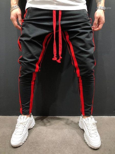 autumn new men's pants youth casual striped fitness stitching zipper foot sports trousers loose overalls trousers 20201, Black
autumn new men's pants youth casual striped fitness stitching zipper foot sports trousers loose overalls trousers 20201, Black
